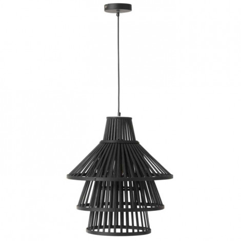 Lampe Suspension en Bambou "Midano" 42cm Noir|Suspensions|Paris Prix