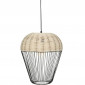 Lampe Suspension "Anea" 35cm Noir & Naturel|Suspensions|Paris Prix