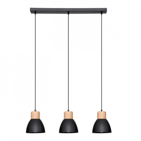 Lampe Suspension 3 Têtes "Desy" 100cm Noir|Suspensions|Paris Prix