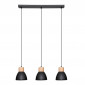 Lampe Suspension 3 Têtes "Desy" 100cm Noir|Suspensions|Paris Prix