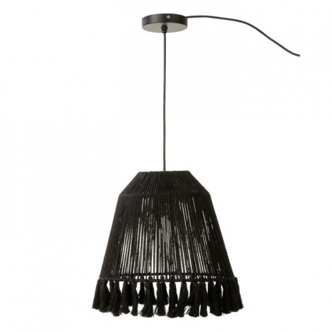 Lampe Suspension en Jute "Celia" 33cm Noir|Suspensions|Paris Prix