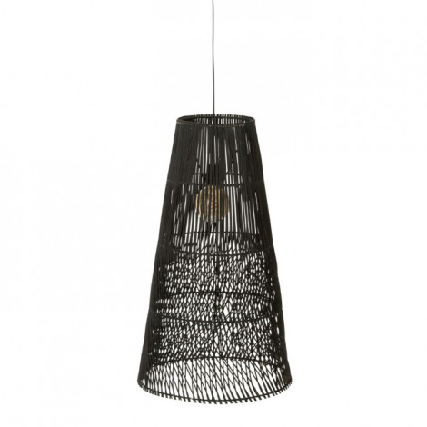 Lampe Suspension en Rotin "Alix" 75cm Marron|Suspensions|Paris Prix
