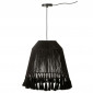 Lampe Suspension en Jute "Celia" 53cm Noir|Suspensions|Paris Prix
