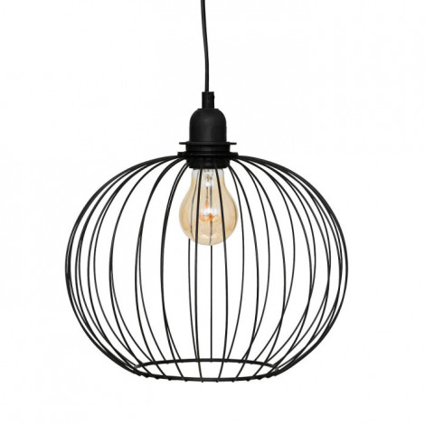 Lampe Suspension en Métal "Victa" 28cm Noir|Suspensions|Paris Prix