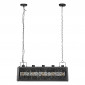Lampe Suspension en Métal "Aaron" 93cm Noir|Suspensions|Paris Prix