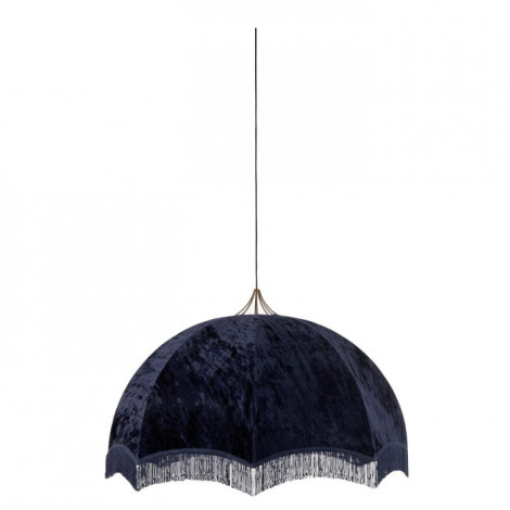 Lampe Suspension "Velours" 95cm Bleu|Suspensions|Paris Prix