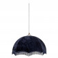 Lampe Suspension "Velours" 95cm Bleu|Suspensions|Paris Prix