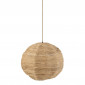 Lampe Suspension Boule "Feuille" 50cm Naturel|Suspensions|Paris Prix