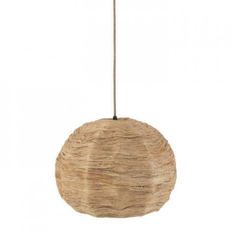 Lampe Suspension Boule "Feuille" 45cm Naturel|Suspensions|Paris Prix
