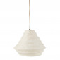 Lampe Suspension en Raphia "Nid" 35cm Blanc|Suspensions|Paris Prix