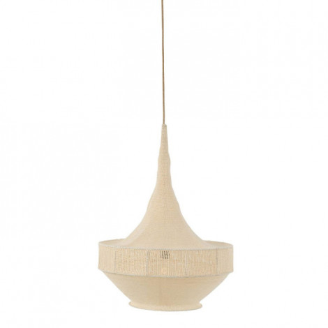 Lampe Suspension Déco "Tricot" 70cm Beige|Suspensions|Paris Prix