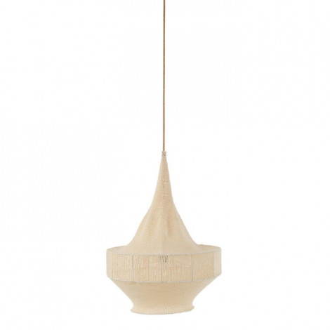 Lampe Suspension Déco "Tricot" 55cm Beige|Suspensions|Paris Prix