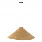 Lampe Suspension en Jonc "Cône" 82cm Naturel|Suspensions|Paris Prix
