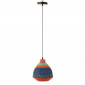 Lampe Suspension en Jonc "Zigzag Bas" 27cm Multicolore|Suspensions|Paris Prix