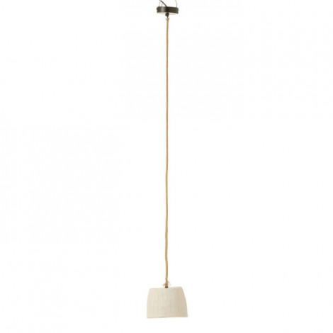 Lampe Suspension Papier Mâché "Bali" 20cm Blanc|Suspensions|Paris Prix