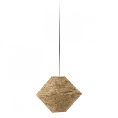 Lampe Suspension en Jonc "Soucoupe" 40cm Naturel|Suspensions|Paris Prix