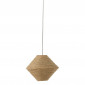 Lampe Suspension en Jonc "Soucoupe" 40cm Naturel|Suspensions|Paris Prix