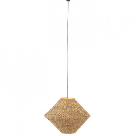Lampe Suspension en Jonc "Soucoupe" 35cm Naturel|Suspensions|Paris Prix