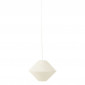 Lampe Suspension en Raphia "Soucoupe" 35cm Blanc|Suspensions|Paris Prix