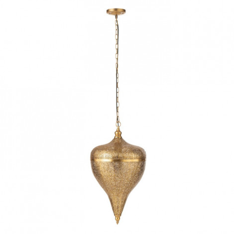 Lampe Suspension en Métal "Goutte" 57cm Or|Suspensions|Paris Prix