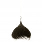 Lampe Suspension Boule "Black Lombok" 60cm Noir|Suspensions|Paris Prix