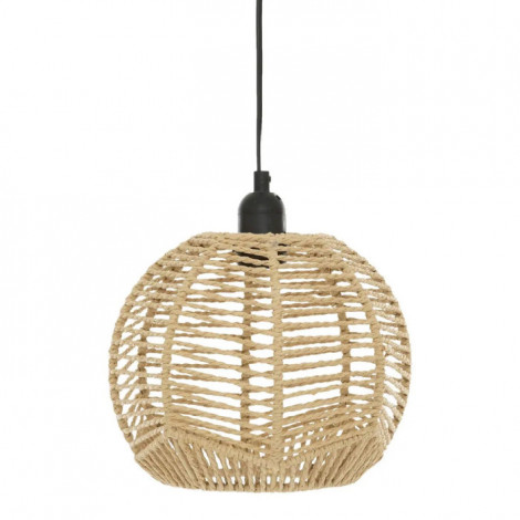 Lampe Suspension Corde "Caren" 24cm Naturel|Suspensions|Paris Prix