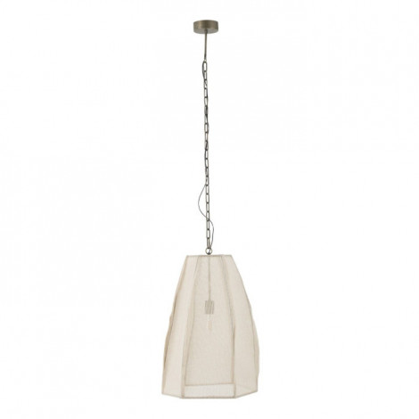 Lampe Suspension en Lin "Poire" 173cm Blanc|Suspensions|Paris Prix