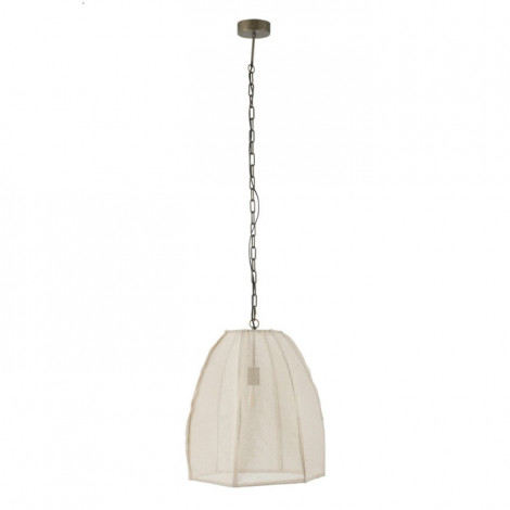 Lampe Suspension en Lin "Poire" 161cm Blanc|Suspensions|Paris Prix