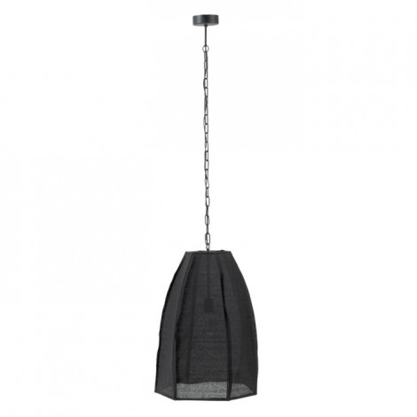 Lampe Suspension en Lin "Poire" 173cm Noir|Suspensions|Paris Prix