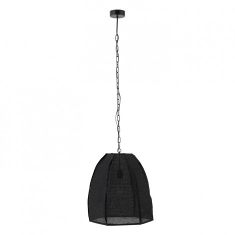 Lampe Suspension en Lin "Poire" 161cm Noir|Suspensions|Paris Prix