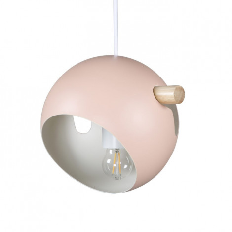 Lampe Suspension Déco "Tubbie" 23cm Rose Poudré|Suspensions|Paris Prix