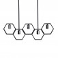 Lampe Suspension Design 5 Lampes "Queen B" 80cm Noir|Suspensions|Paris Prix