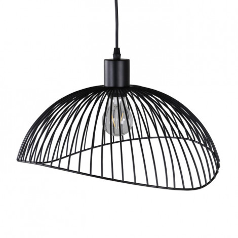 Lampe Suspension Design "Elsa" 48cm Noir|Suspensions|Paris Prix