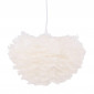 Lampe Suspension en plume "Nicola" 35cm Blanc|Suspensions|Paris Prix
