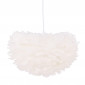 Lampe Suspension en plume "Nicola" 45cm Blanc|Suspensions|Paris Prix