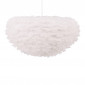 Lampe Suspension en plume "Nicola" 75cm Blanc|Suspensions|Paris Prix