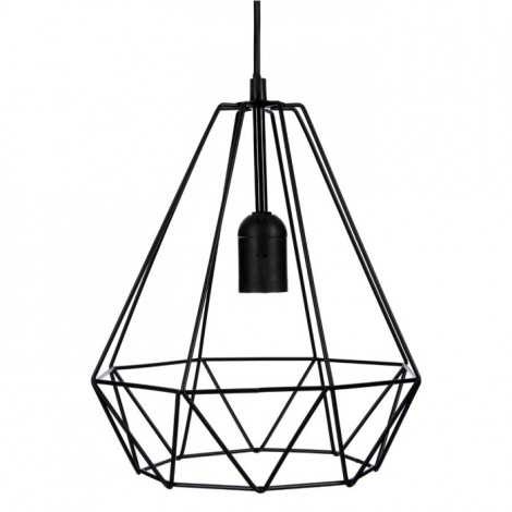 Lampe Suspension Métal 26cm Noir|Suspensions|Paris Prix