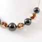 Collier Style Murano et perles d'Hématite
