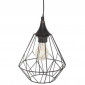 Lampe Suspension Métal "Design" 24cm Noir|Suspensions|Paris Prix