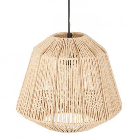 Lampe Suspension Métal "Cordes" 26cm Beige|Suspensions|Paris Prix