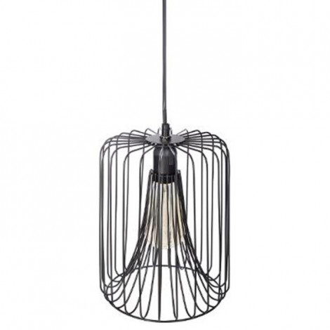 Lampe Suspension Métal "Plafond" 25cm Noir|Suspensions|Paris Prix