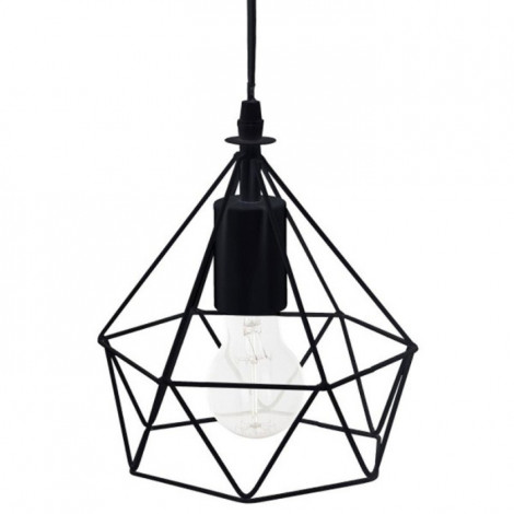 Lampe Suspension Métal "Fils" 19cm Noir|Suspensions|Paris Prix