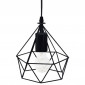 Lampe Suspension Métal "Fils" 19cm Noir|Suspensions|Paris Prix