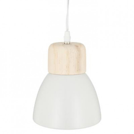 Lampe Suspension Métal "Cloche" 19cm Blanc|Suspensions|Paris Prix