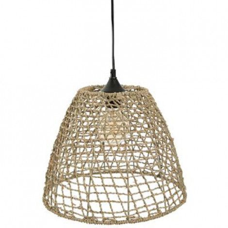 Lampe Suspension Vintage "Cône" 33cm Naturel|Suspensions|Paris Prix
