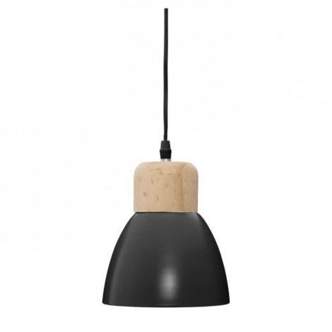 Lampe Suspension Métal "Cloche" 19cm Noir|Suspensions|Paris Prix