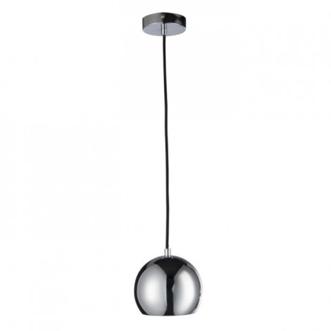 Lampe Suspension en Métal "Round" 15cm Argent|Suspensions|Paris Prix