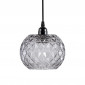 Lampe Suspension en Verre "Corvus" 18cm Gris|Suspensions|Paris Prix