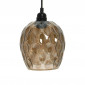 Lampe Suspension en Verre "Mono" 23cm Marron|Suspensions|Paris Prix