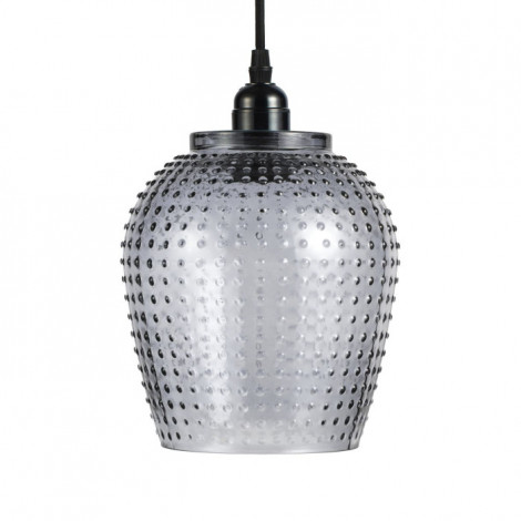 Lampe Suspension en Verre "Riva" 27cm Gris|Suspensions|Paris Prix